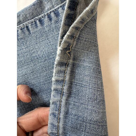 Levi's 512 Perfectly Slimming Bootcut Jeans Light Western Grunge Women's 6 Short - Picture 8 of 14